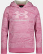 Girls Pace Pink Halftone Reaper Logo Graphic Hoodie | Under Armour | Under Armour | Jenni Kidz