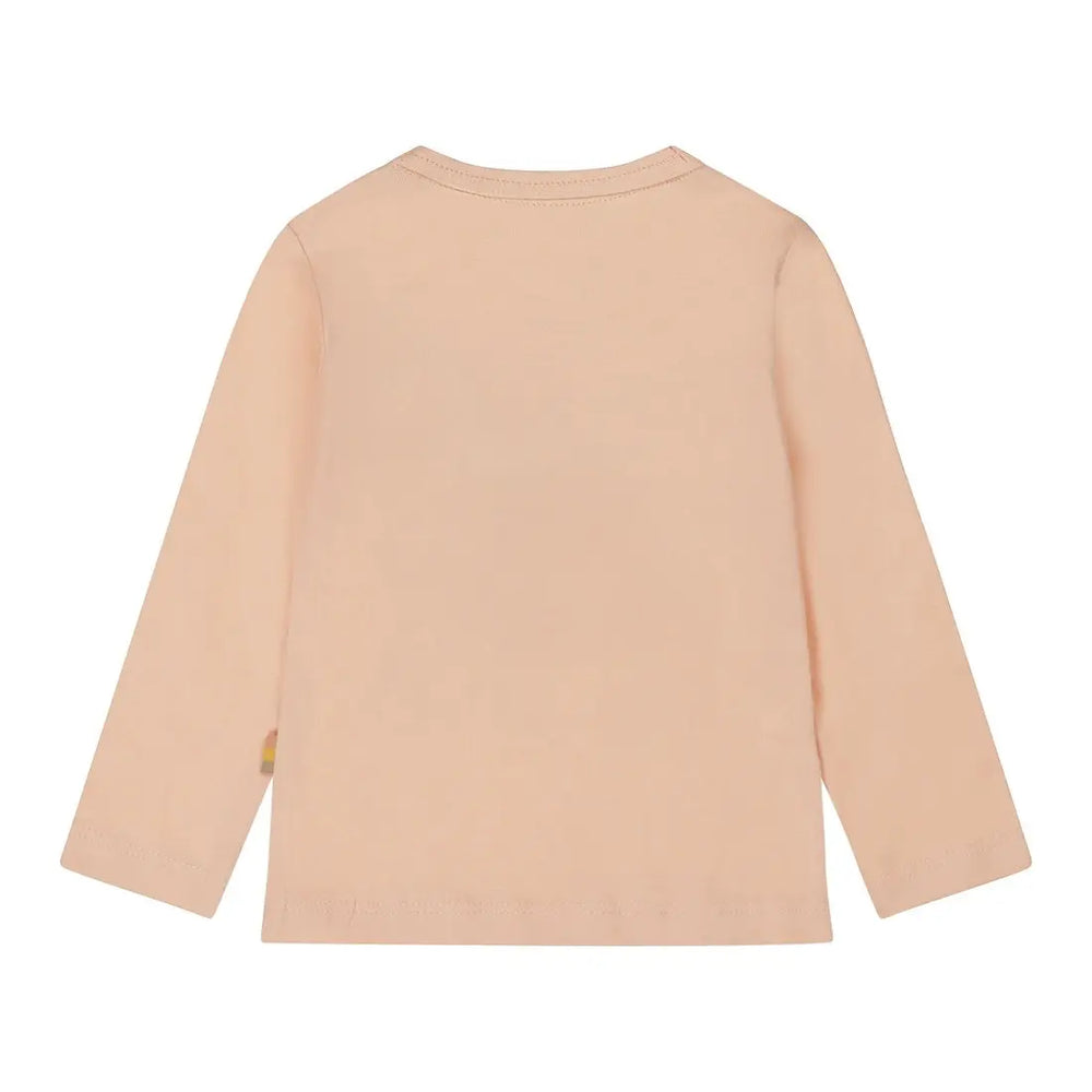 Girls Peach Pink Deer Long Sleeve Shirt | Dirkje | Dirkje | Jenni Kidz