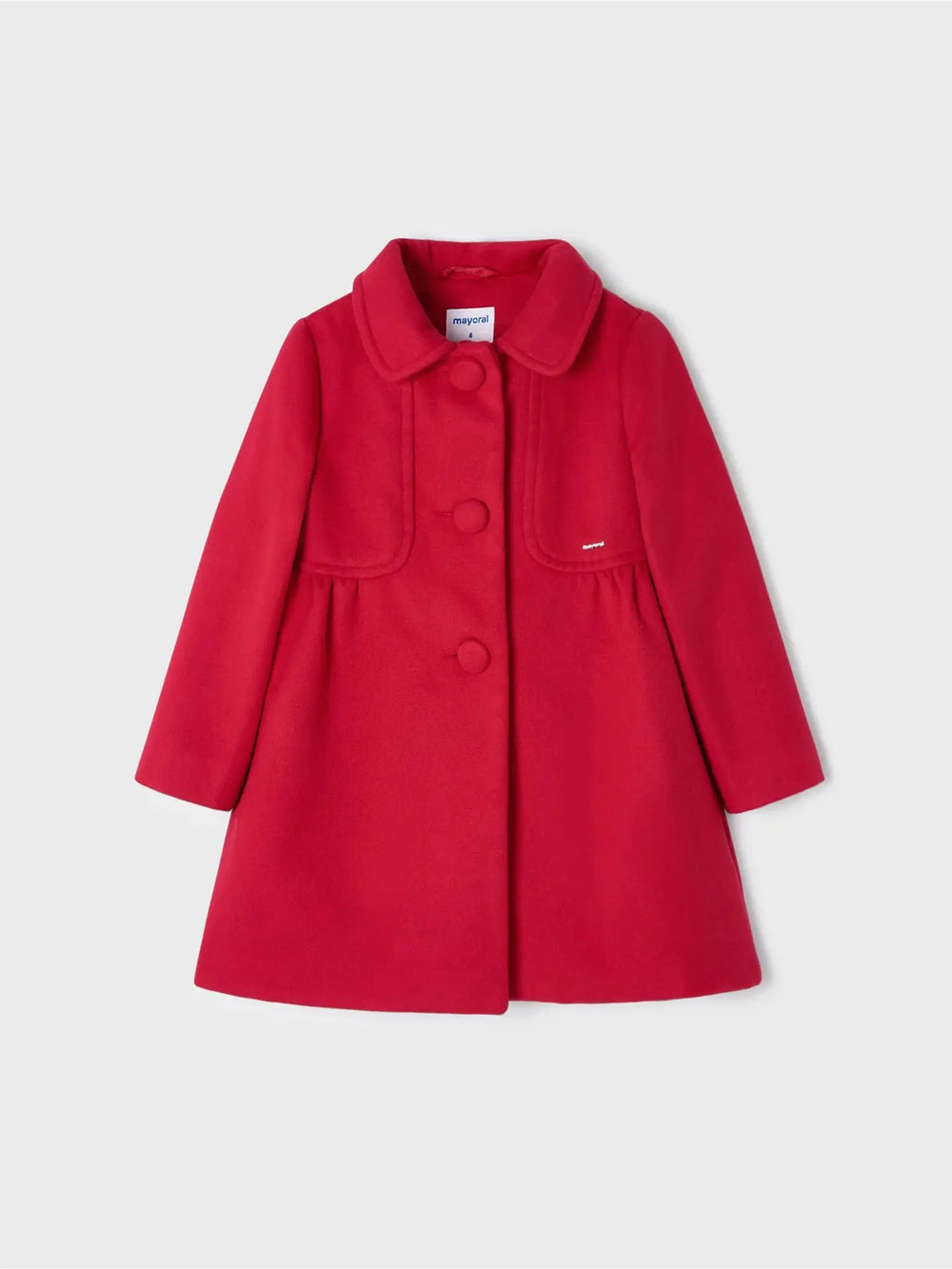 Girls Red Traditional Mouflon Coat | Mayoral | Mayoral | Jenni Kidz