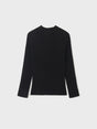 Girls Ribbed Knit Mockneck Long Sleeve - Black | Mayoral | Mayoral | Jenni Kidz