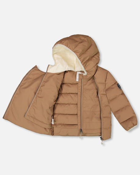 Compressible Winter Puffy Coat Designed For Car Seat Chanterelle-3