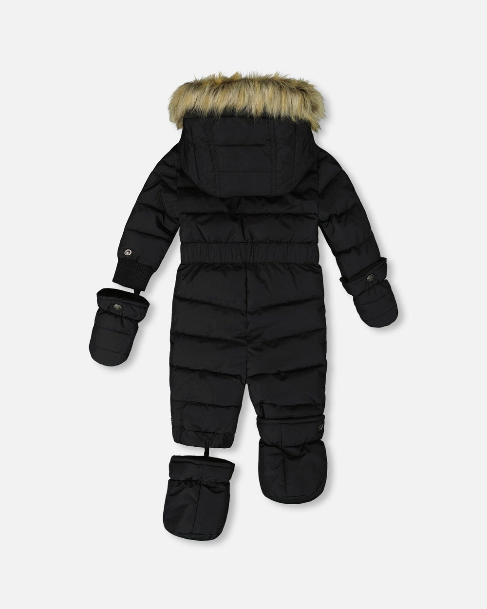 One-Piece Baby Original Puffy Snowsuit Black-3