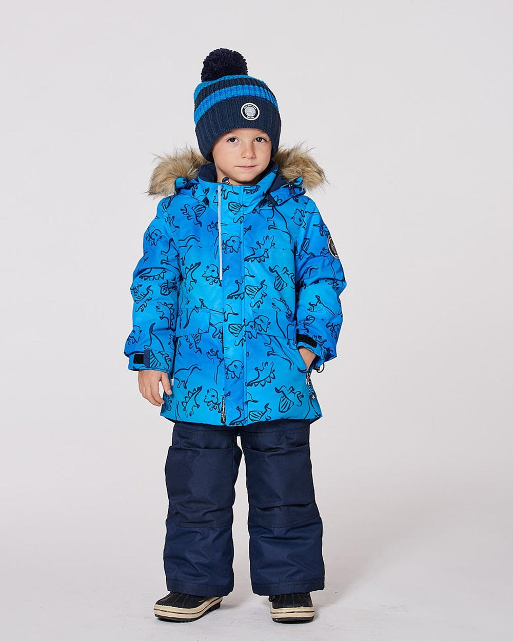 Two-Piece Discover Snowsuit Navy Blue-3
