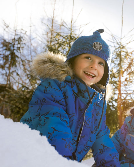 Two-Piece Discover Snowsuit Navy Blue-2