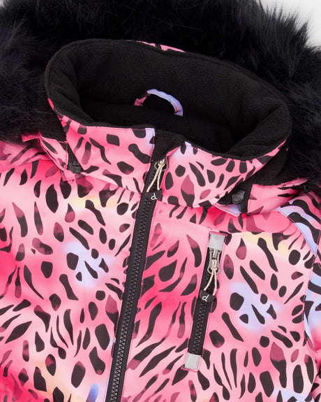 One-Piece Play Snowsuit Multicolor Leopard And Zebra-3
