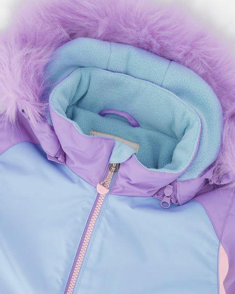 Two-Piece Play Snowsuit Purple Geo-3
