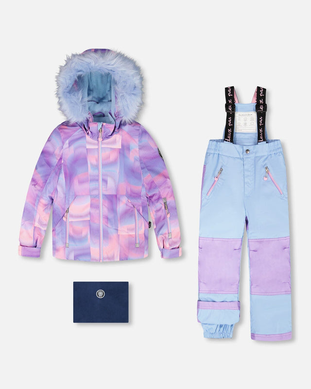 Two-Piece Play Snowsuit Light Blue-5
