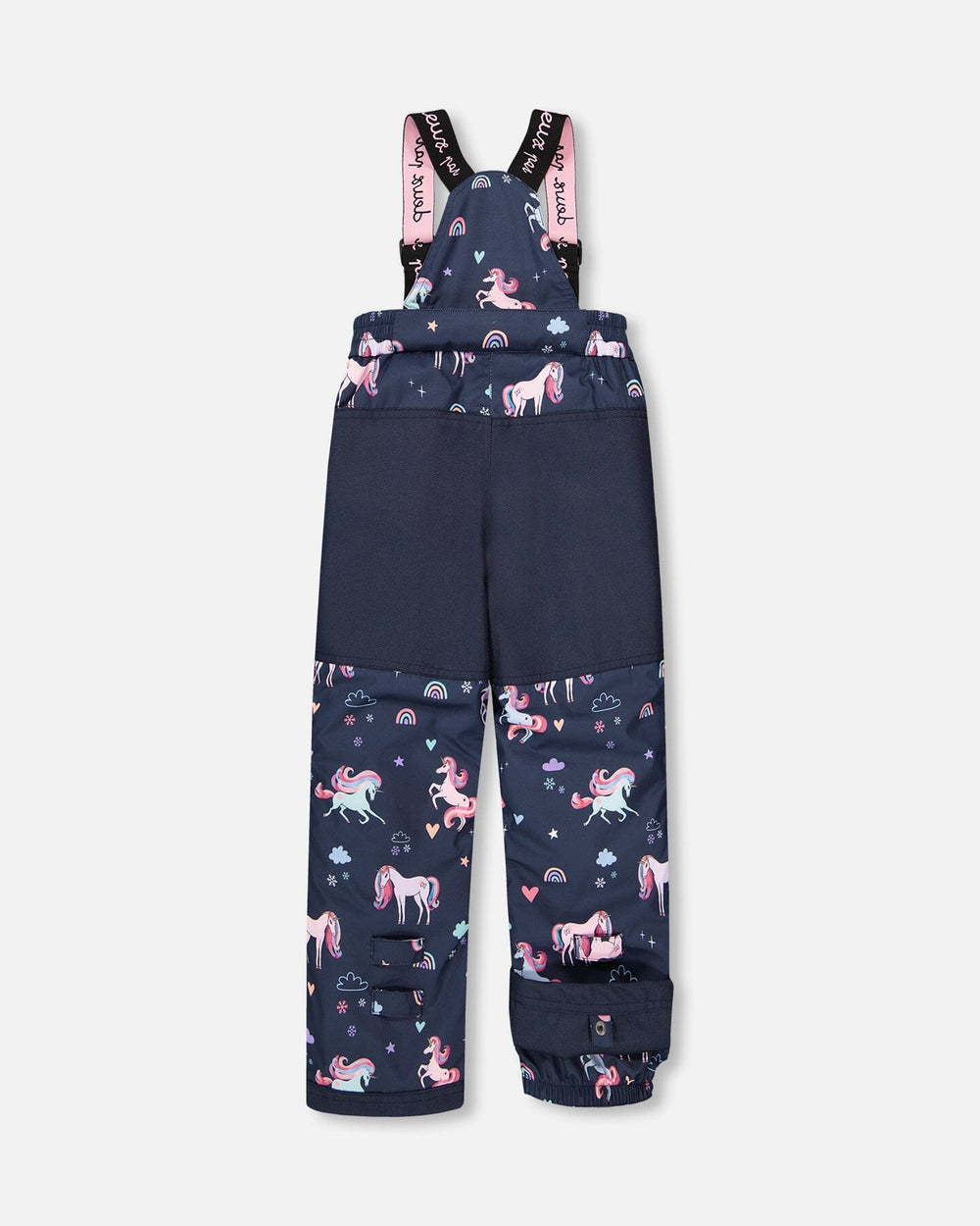 Two-Piece Play Snowsuit Navy Unicorn Print-2