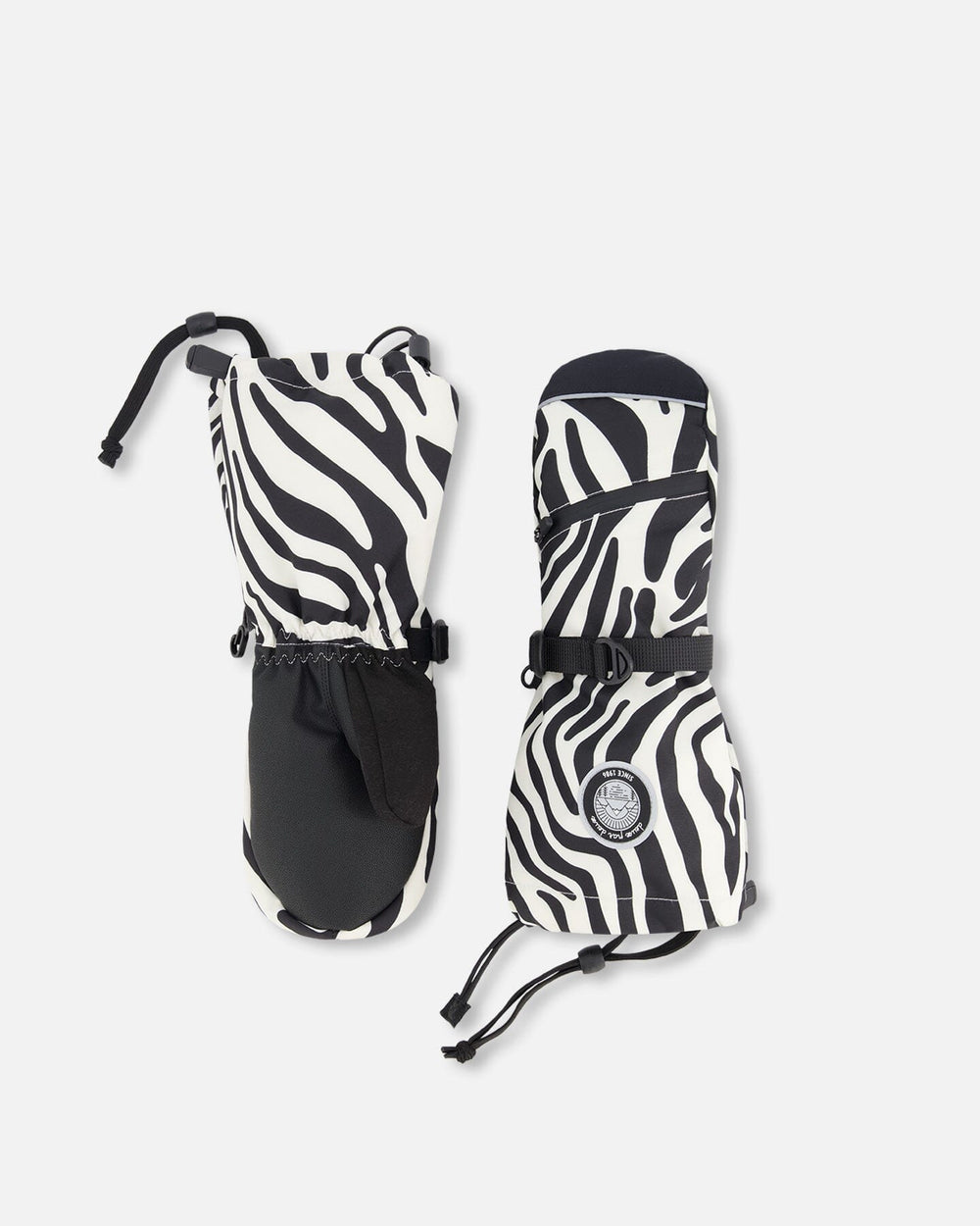 Winter Mittens Teknik Zebra Print-0