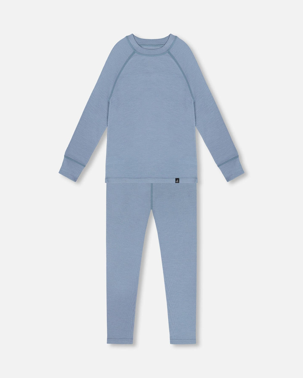 Merino Wool Base Layer Set Blue Gray-0