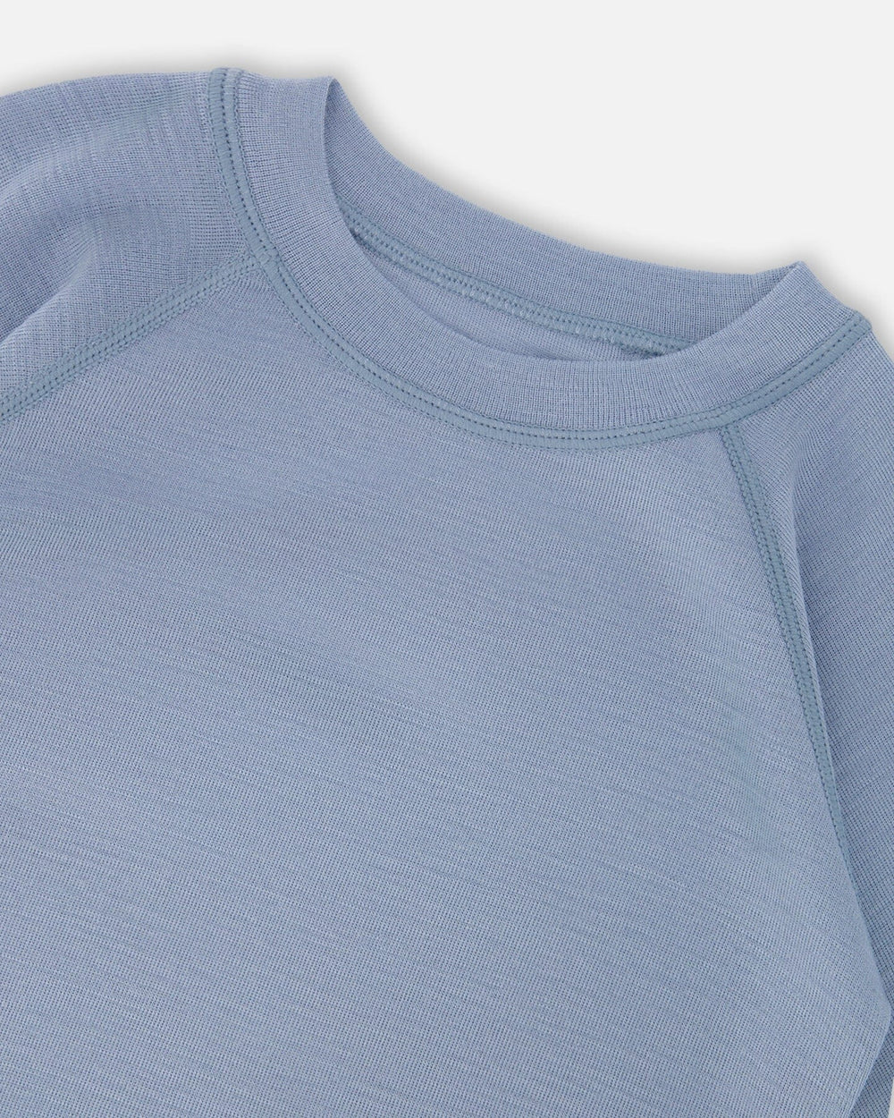 Merino Wool Base Layer Set Blue Gray-2