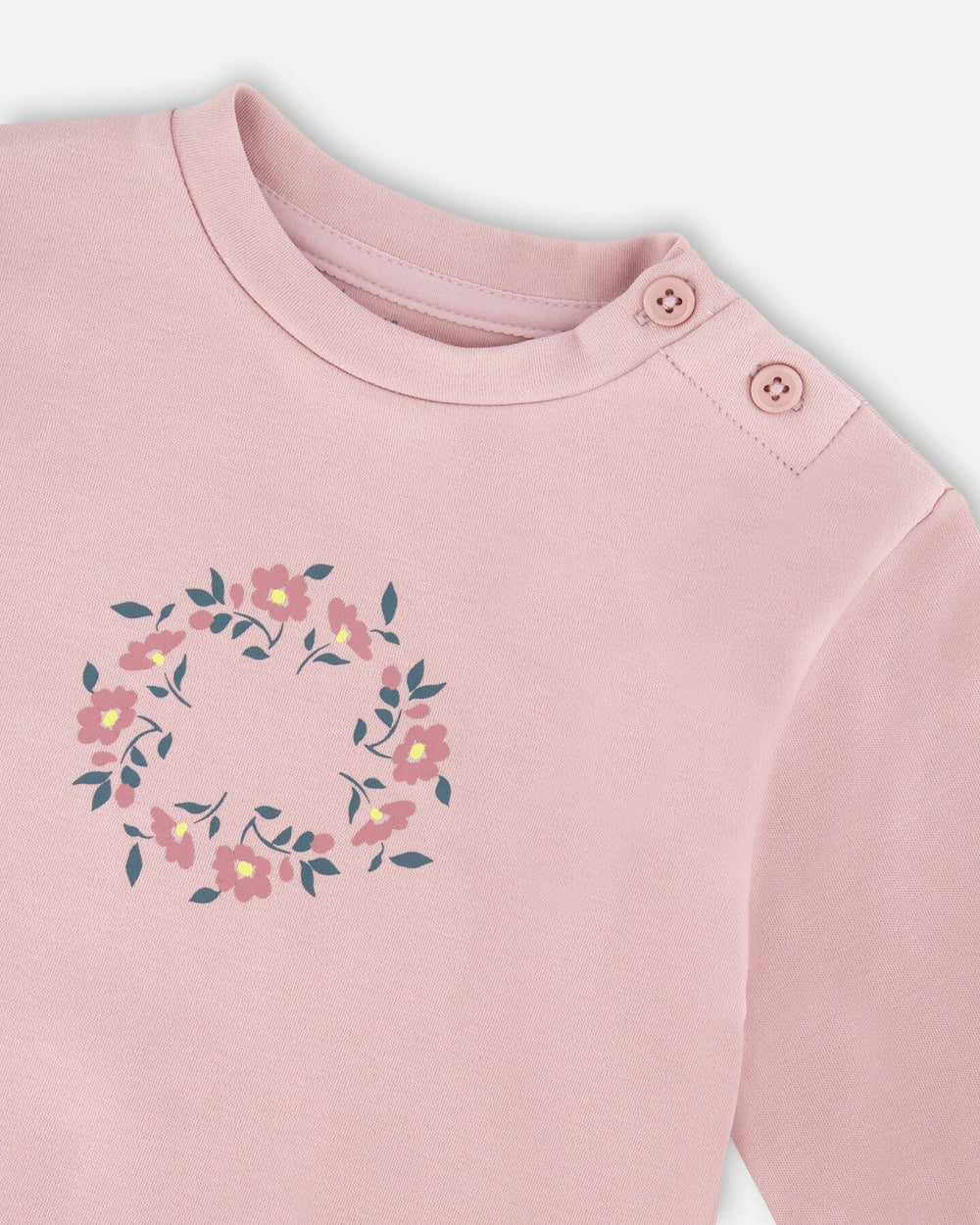 Organic Cotton Evolutive Pant And Long Sleeve Top Set Neutral Purple-3