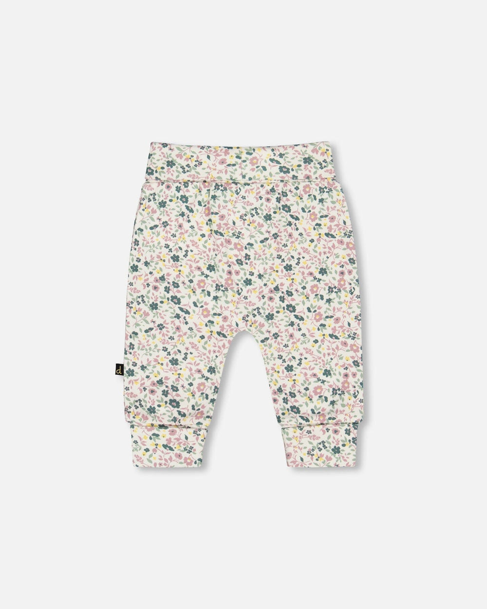 Organic Cotton Evolutive Pant Off-White Floral-2