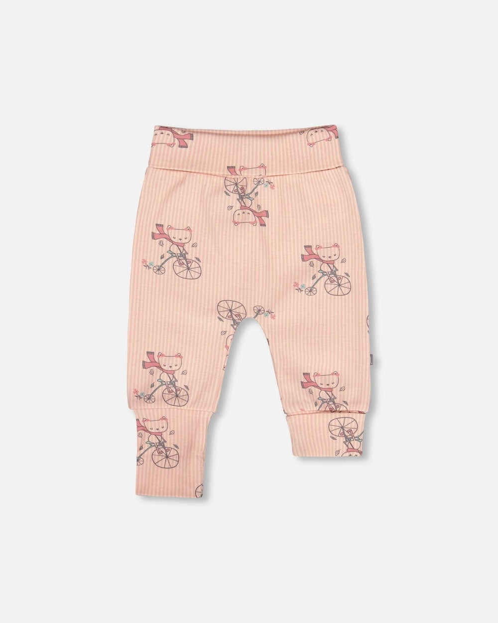 Organic Cotton Evolutive Pant Pink Cat Print-0