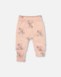 Organic Cotton Evolutive Pant Pink Cat Print-0
