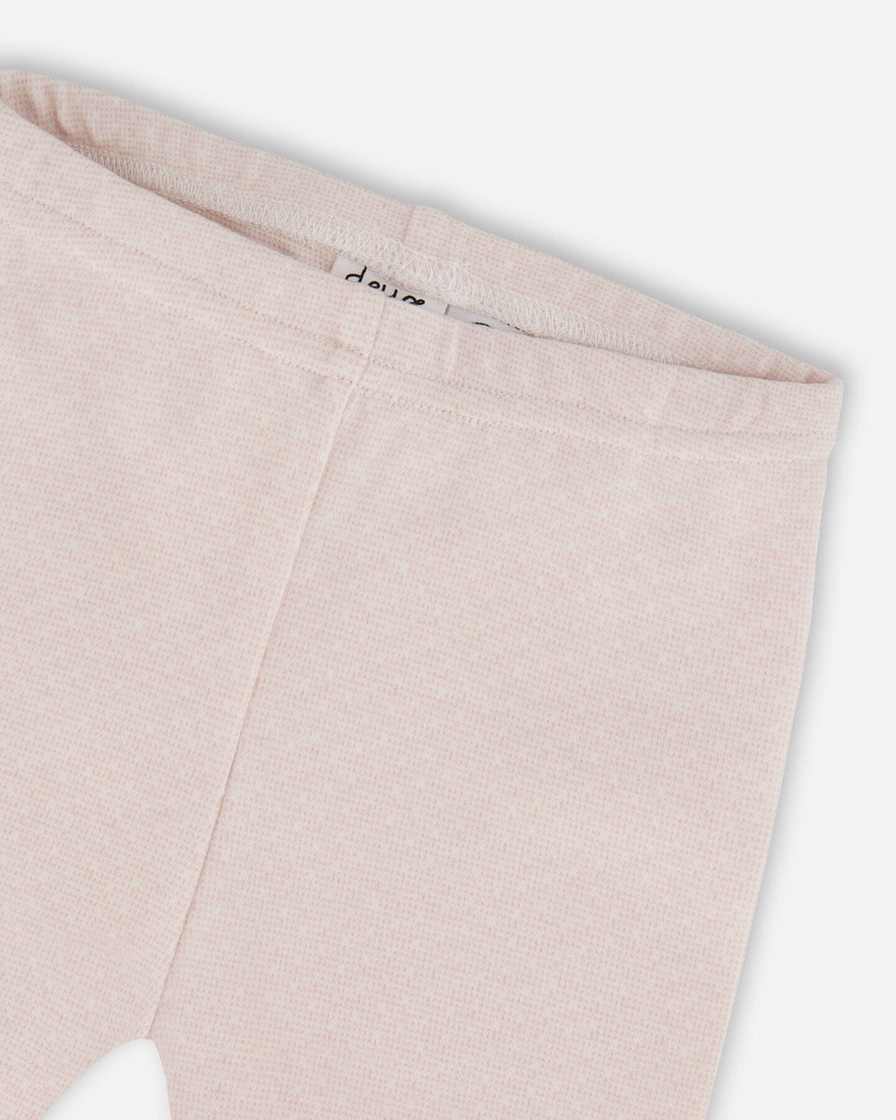 Bi-Material Dress And Leggings Set Old Pink-3