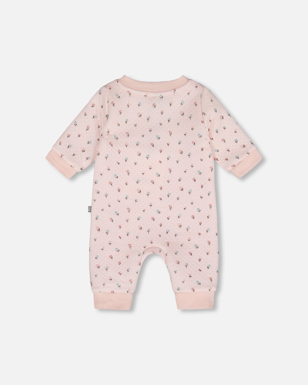 Organic Cotton One-Piece And Baby Romper Pink Mini Floral-1