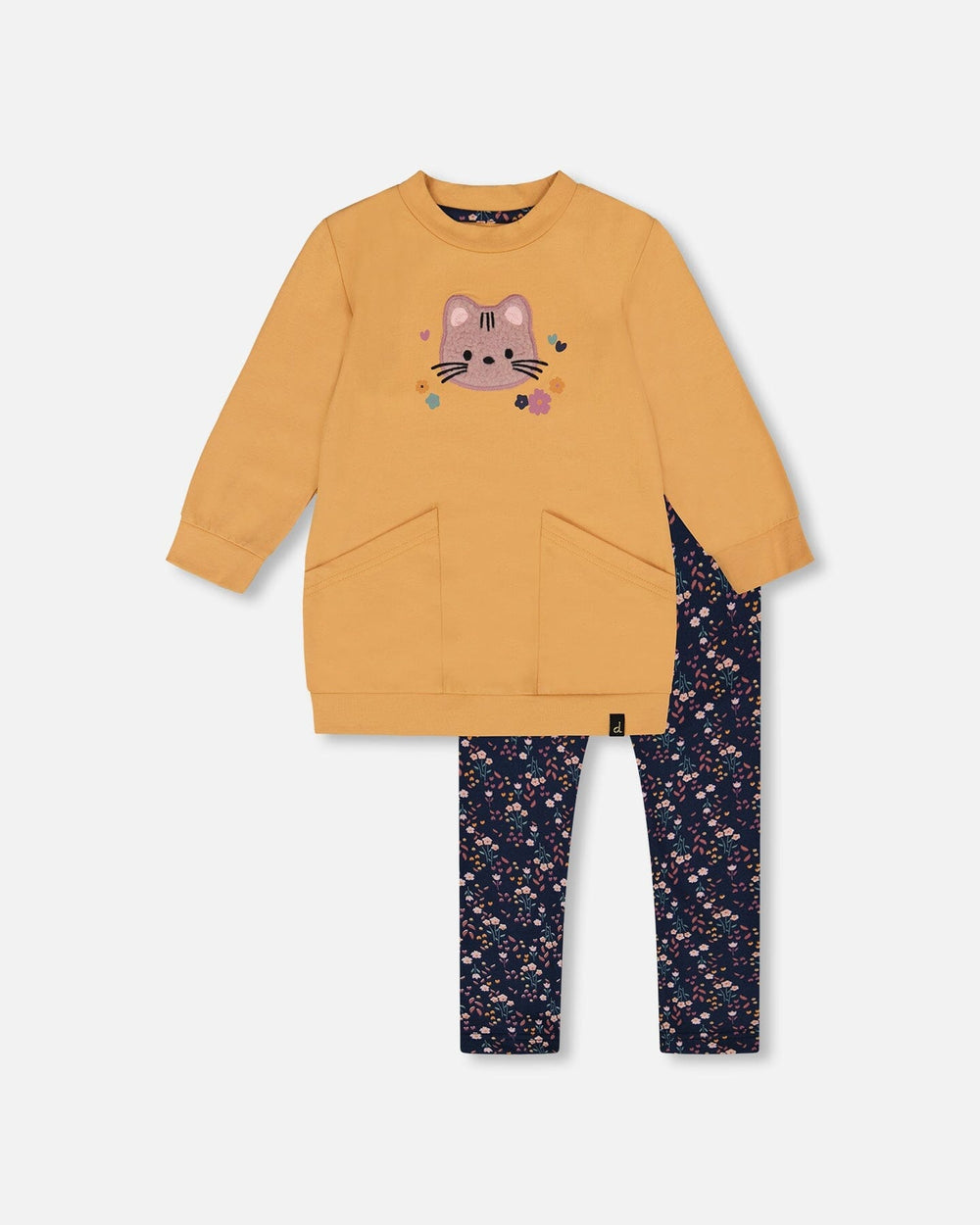 Tunic And Leggings Set Golden Brown-0