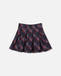 Pleated Milano Skirt Red And Navy Plaid-0