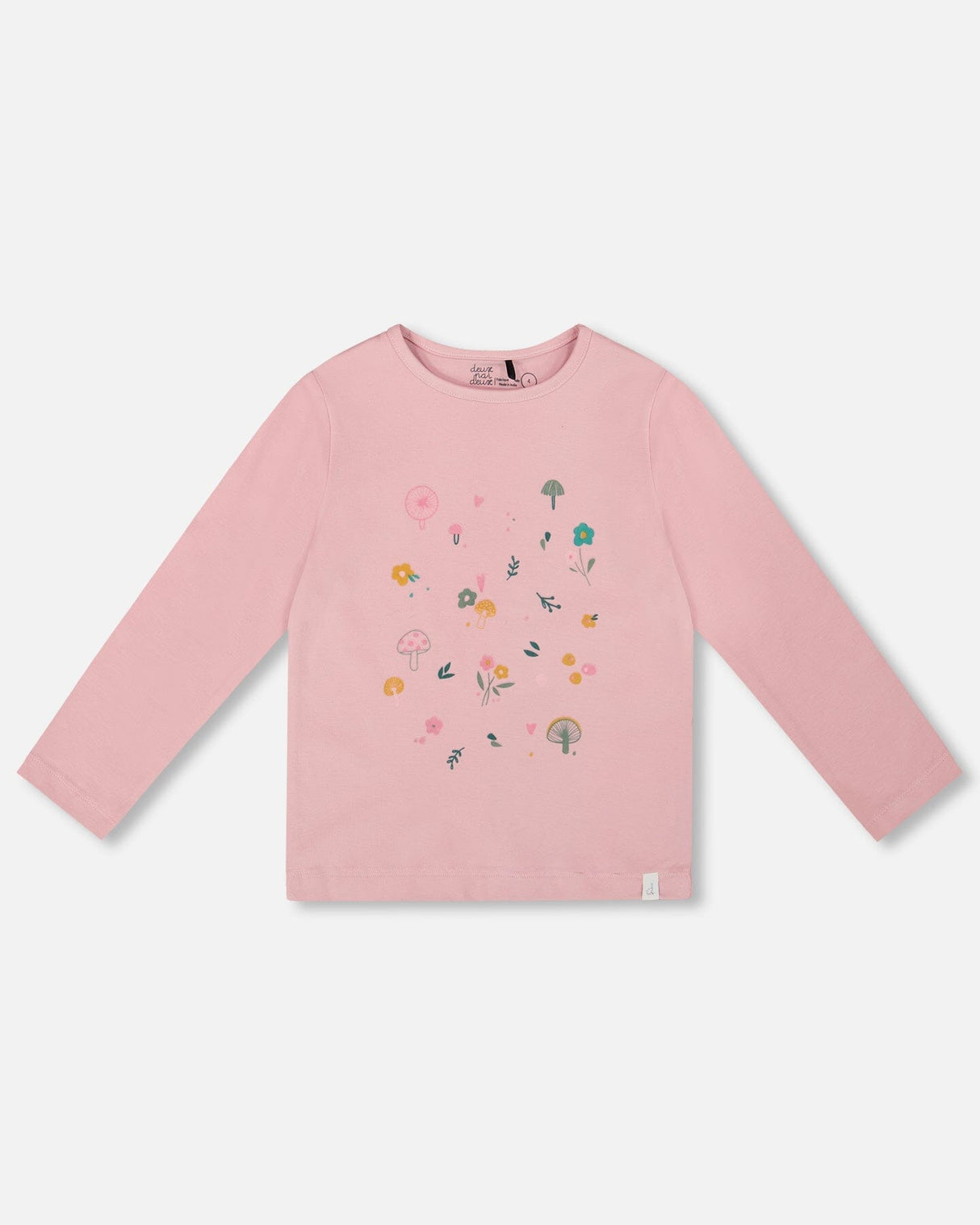 Organic Cotton Long Sleeve T-Shirt Dusty Pink-0