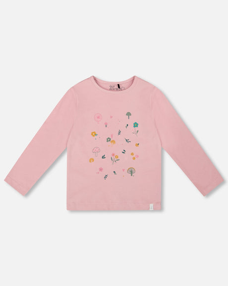 Organic Cotton Long Sleeve T-Shirt Dusty Pink-0