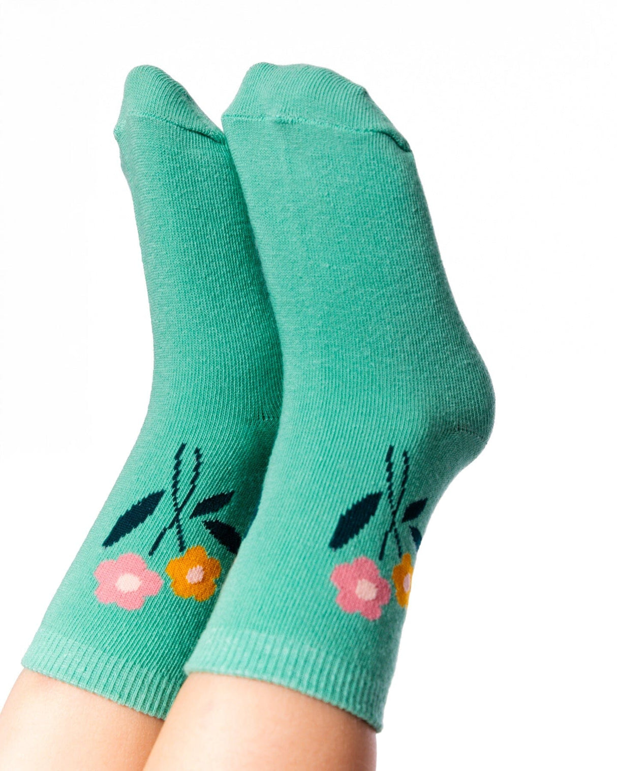 3-Pack Knit Socks Pink And Green-1