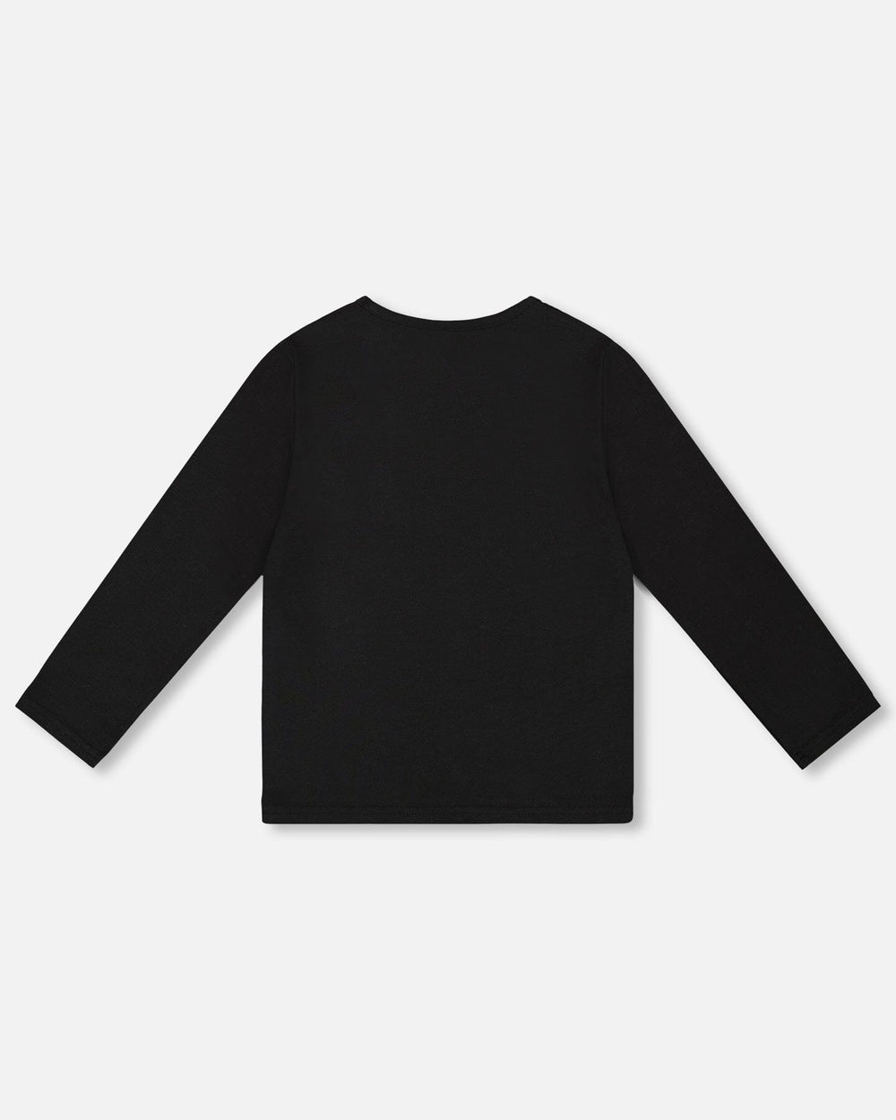 Organic Cotton Long Sleeve T-Shirt Black With Heart-2