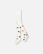 Knit Tights Off-White With Teddy Bear Pattern-0