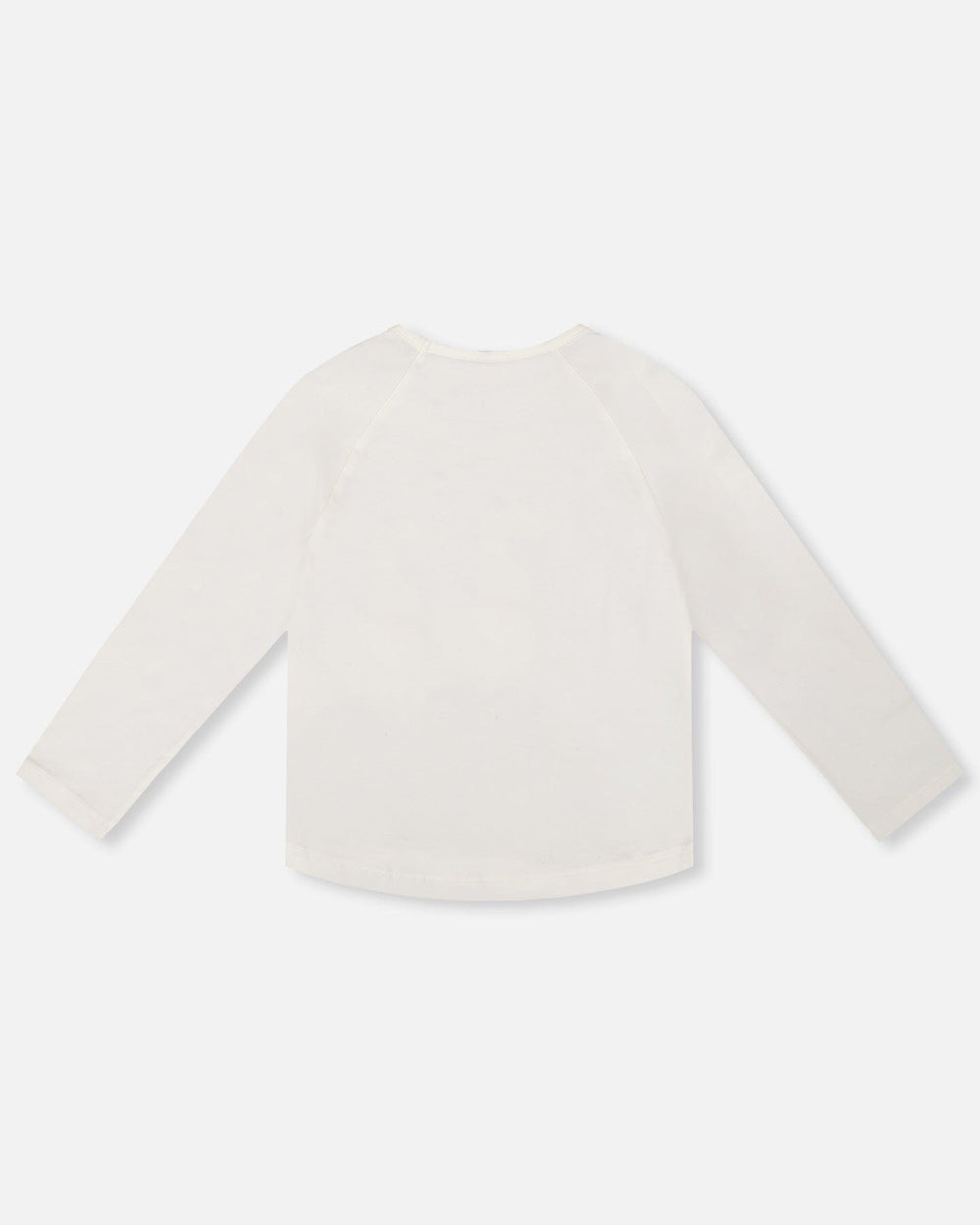 Organic Cotton T-Shirt Off White With Llama-3