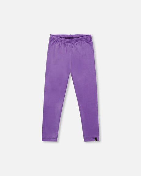 Shiny Stretch Leggings Purple-0