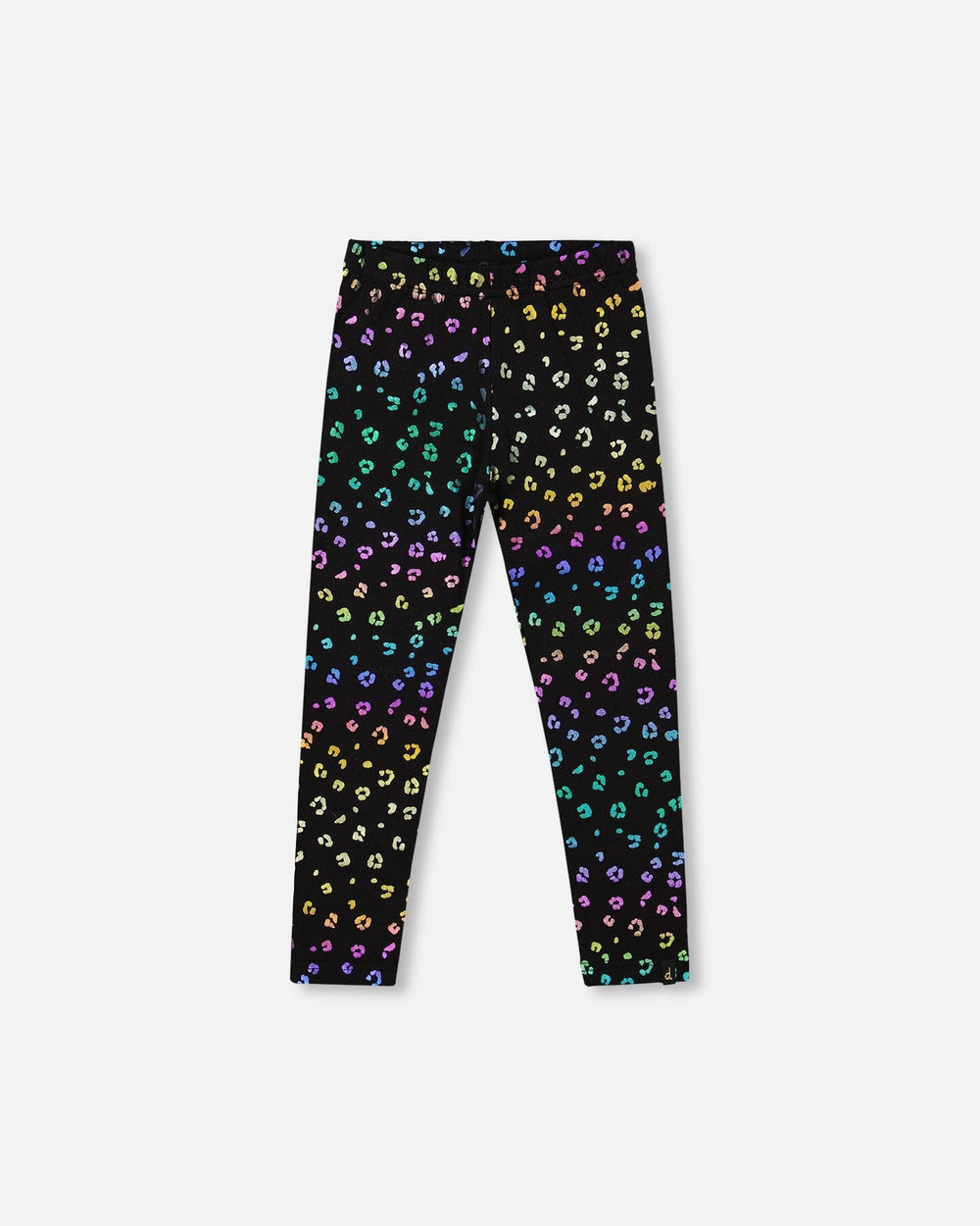 Stretch Jersey Leggings Multicolor Leopard Print-0