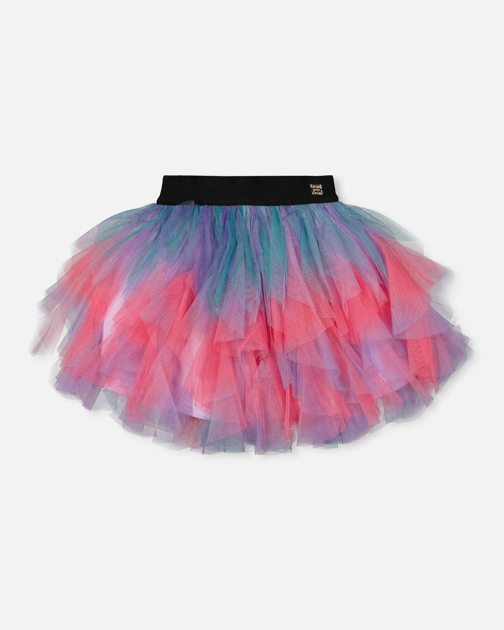 Multi Layer Mesh Skirt Multicolor-0