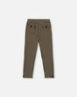 Jacquard Knit Pant With Welt Pocket-0