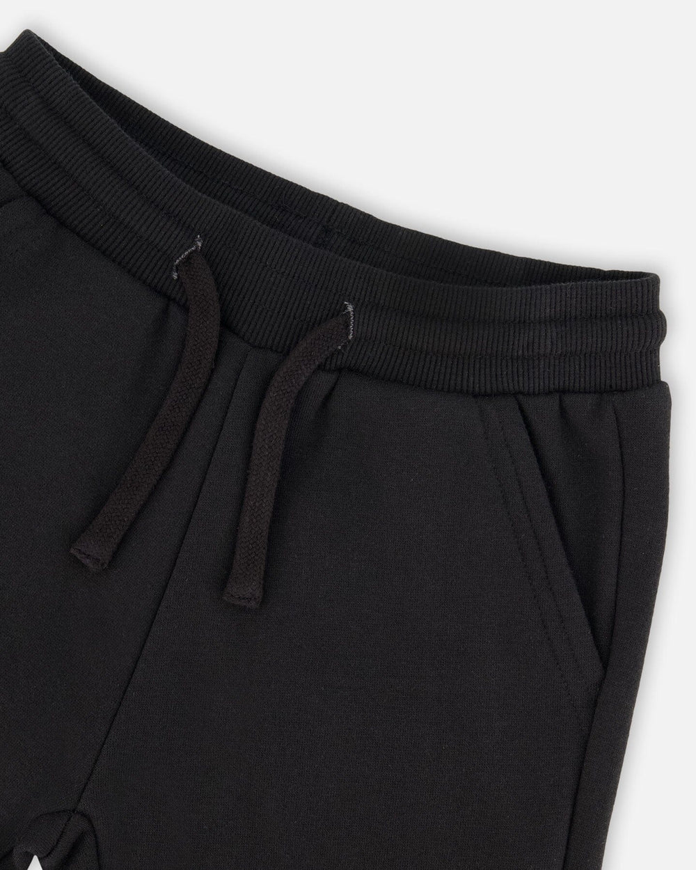Fleece Sweatpants With Pockets Black-4