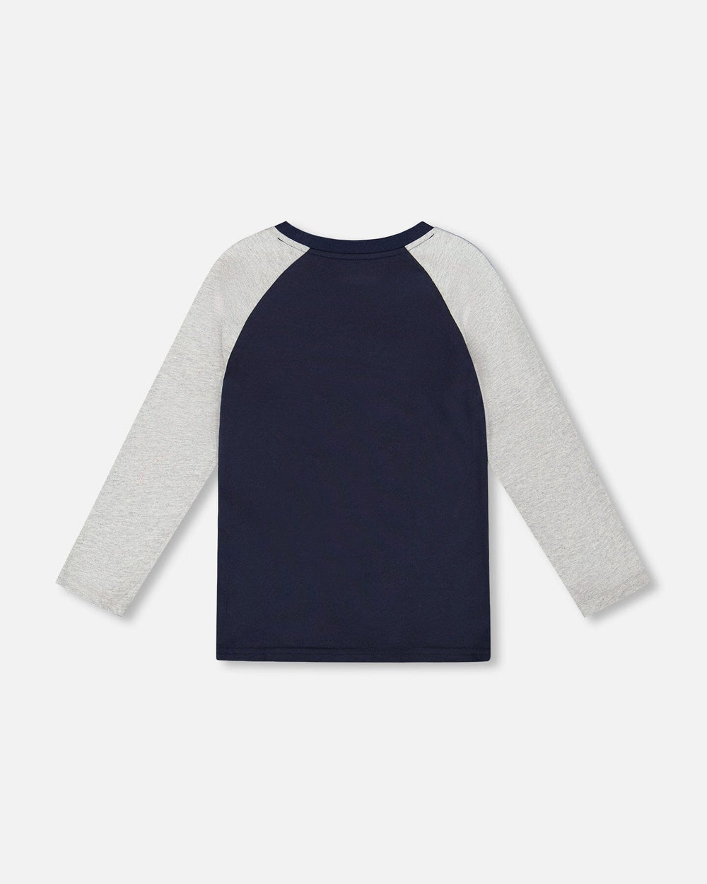Long Raglan Sleeve Jersey Tee Navy Blue-3