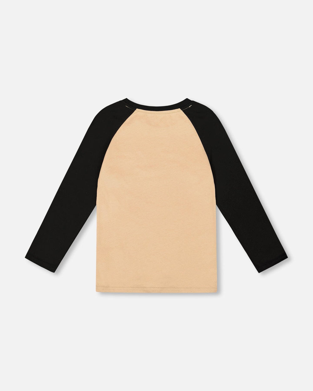 Long Raglan Sleeve Jersey Tee Beige-3