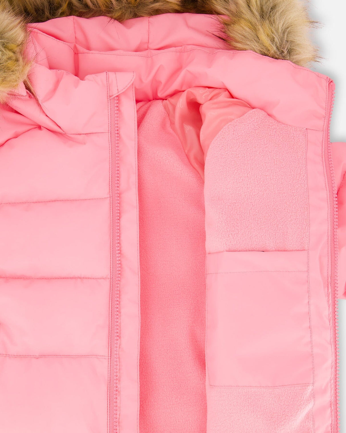 Puffy Winter Jacket Pink-2