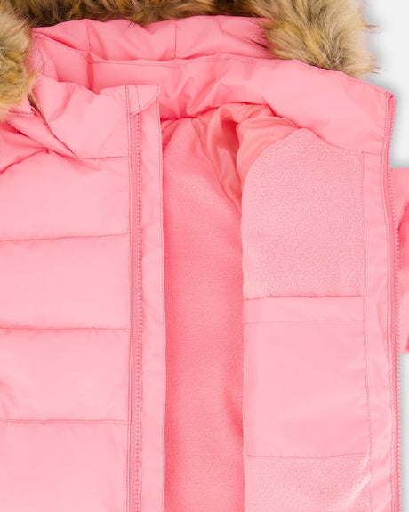 Puffy Winter Jacket Pink-2