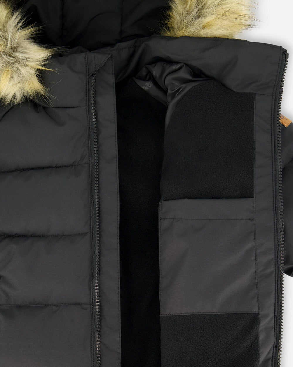 Puffy Winter Jacket Black-2