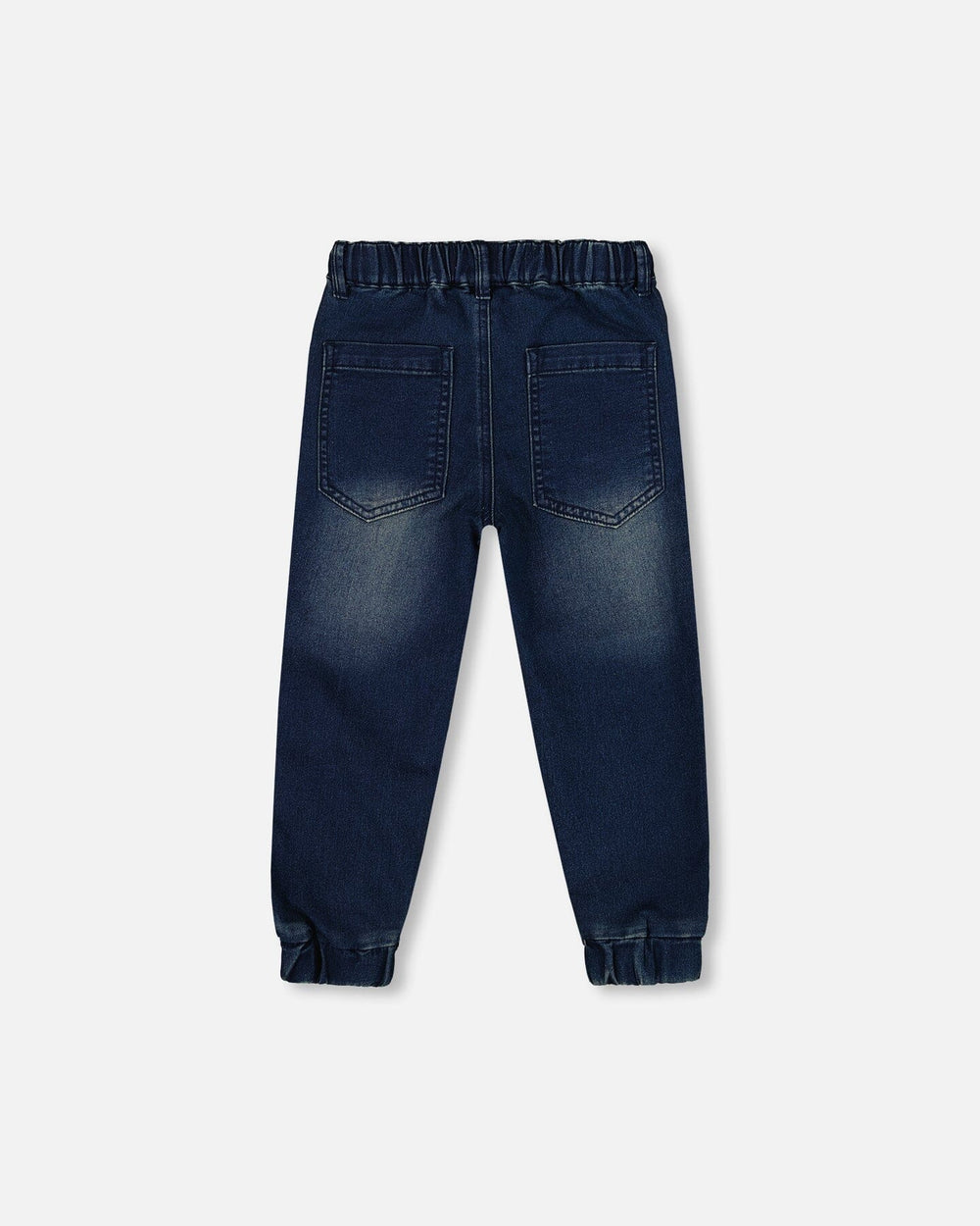 French Terry Jogger Pants Dark Blue Denim-2