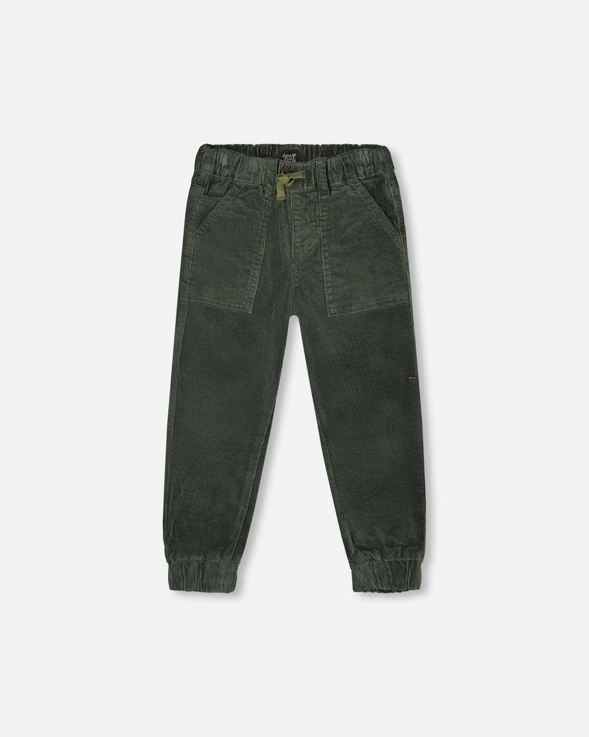 Stretch Corduroy Jogger Pants Forest Green-0