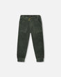 Stretch Corduroy Jogger Pants Forest Green-0