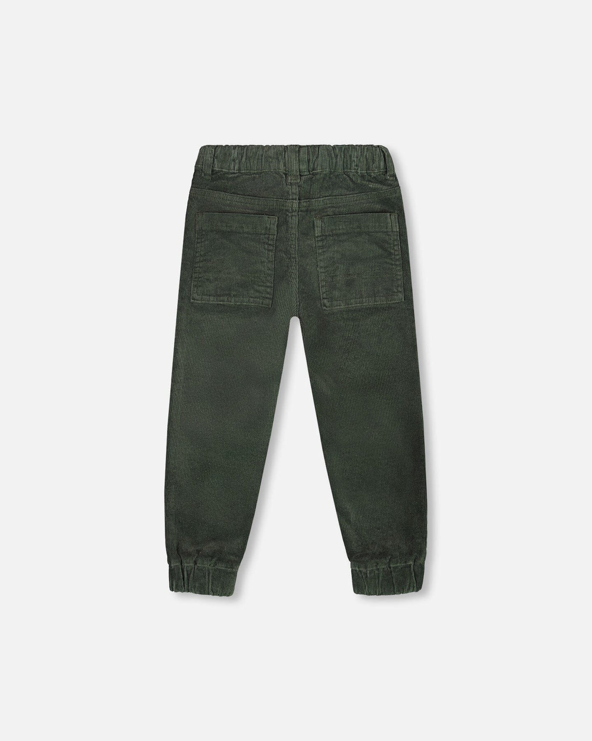 Stretch Corduroy Jogger Pants Forest Green-3