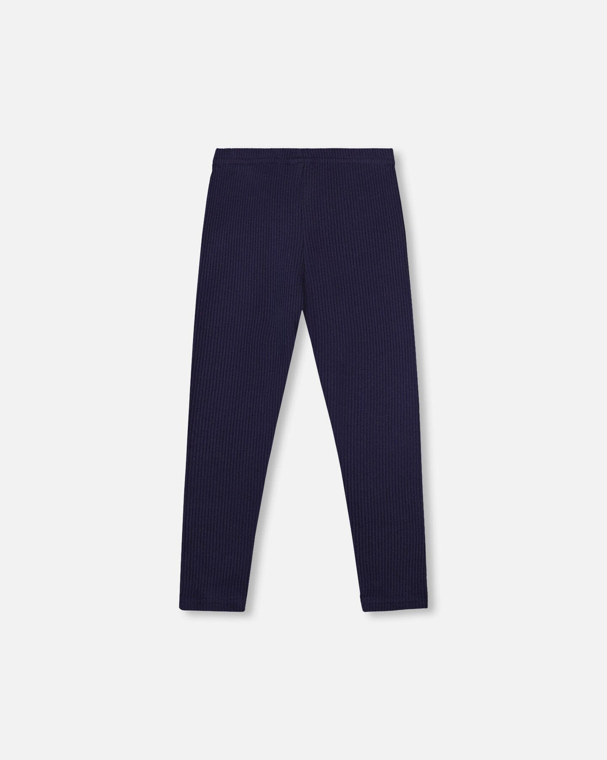 Ribbed Leggings Navy Blue-1