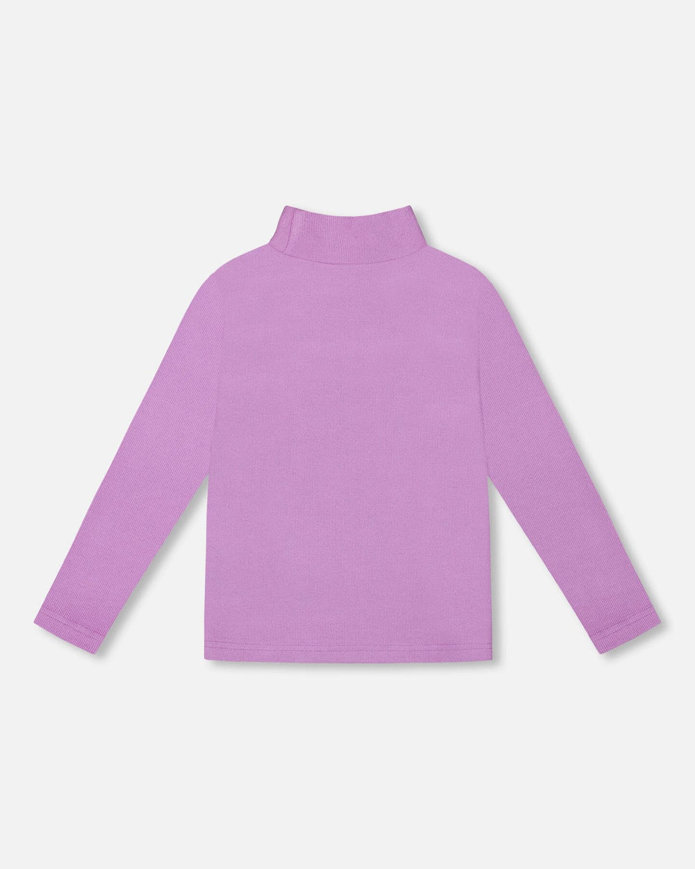 Super Soft Ribbed Mock Neck Top Lavender-2