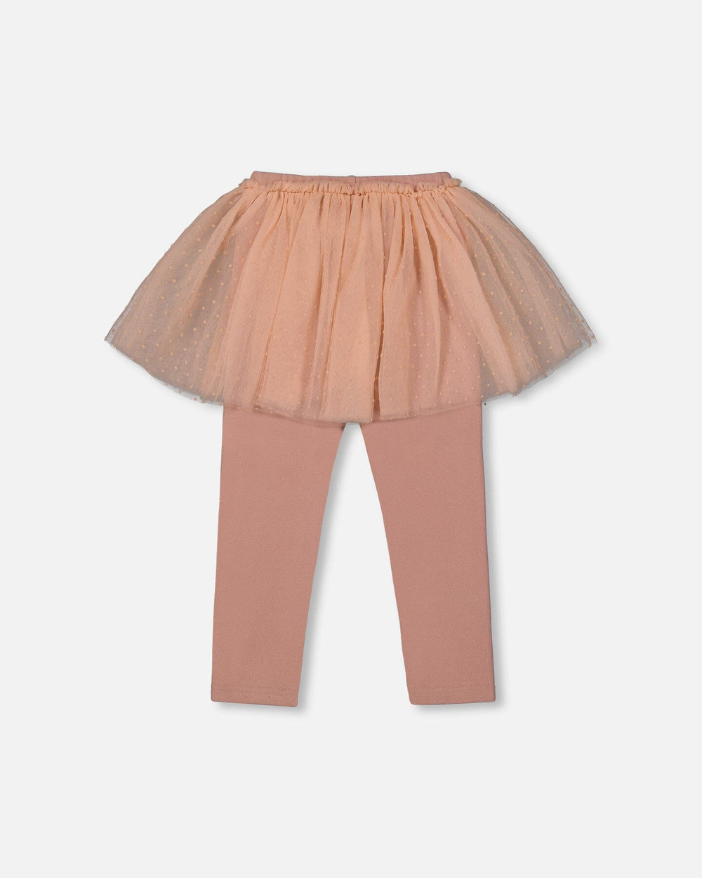 Leggings With Tulle Skirt Dusty Pink-2