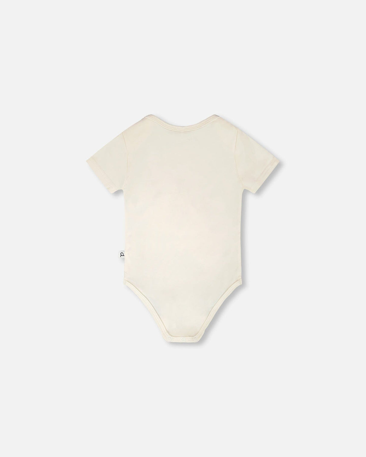 Evolutive Organic Cotton Jersey Onesie White-2