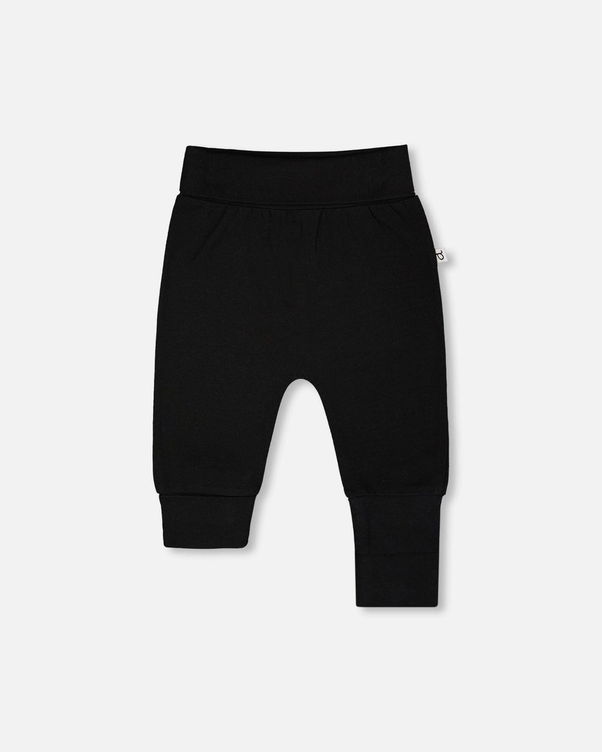 Organic Cotton Jersey Evolutive Pants Black-0