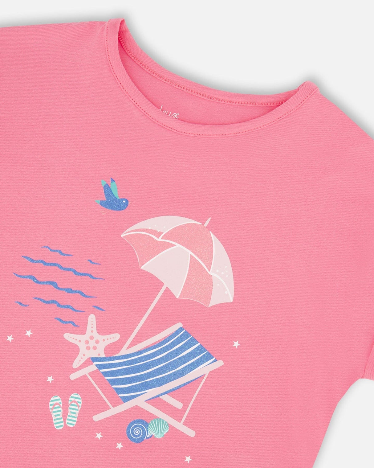 Organic Cotton Jersey T-Shirt Pink-3