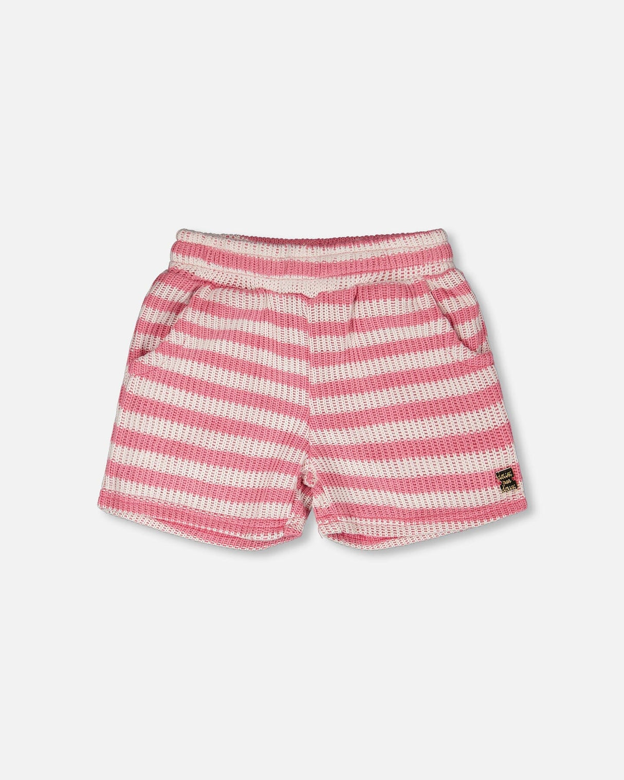 Striped Shorts Pink And White-0
